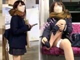 女子高生に盗撮バレしたがパンツ挑発痴女で、最後に別撮りさせてくれた【電車対面パンチラ JKロリ】。無料JKエロ動画。